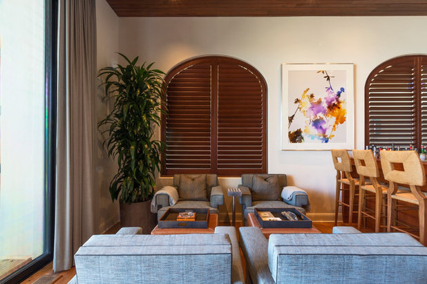 Tropical Living Room by Carolyn Reyes