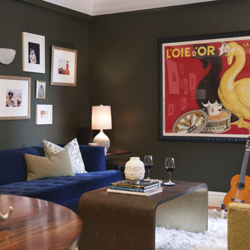 Man Cave: Eclectic Design Rich with Color and Global Influence