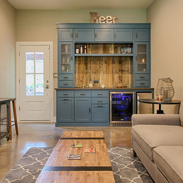 Man Cave with Wet Bar