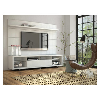 Manhattan Comfort Cabrini TV Stand and Panel 2.2 Midcentury