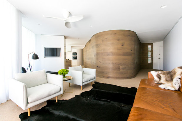 Contemporary Living Room by C+M Studio