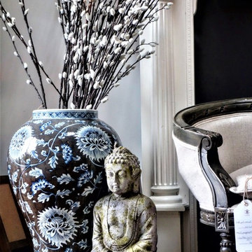 Manoir's Chinoiserie Ginger Jar and Buddha Statue