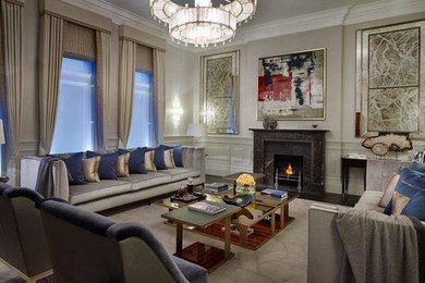 This is an example of a classic living room in London.