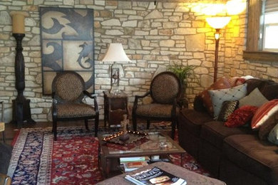 Bohemian living room in Austin.