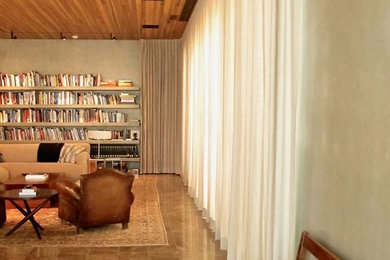 Example of a 1960s living room design in Austin