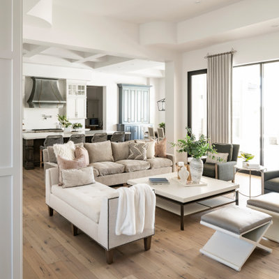 Inspiration for a transitional living room remodel in Phoenix