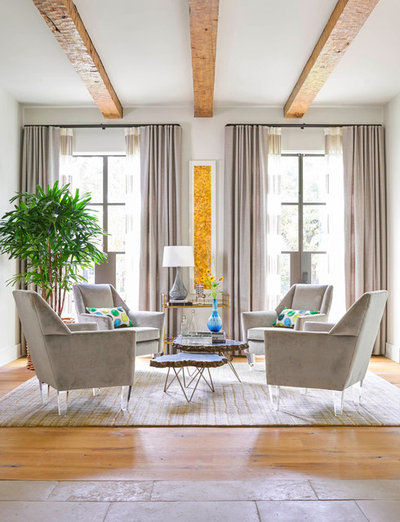 Contemporary Living Room by TATUM BROWN CUSTOM HOMES