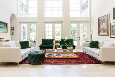 Inspiration for a contemporary living room remodel in Jacksonville