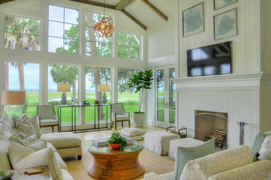 Living room - traditional living room idea in Jacksonville