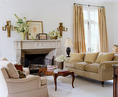 Traditional Living Room by Mary Evelyn Interiors