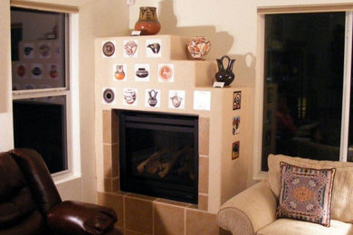 "Mata Ortiz & Southwestern Pueblo Pottery Fireplace Accent Tiles"