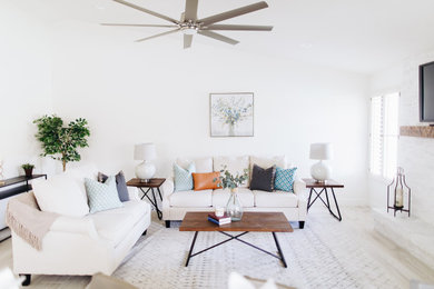 Minimalist living room photo in Phoenix