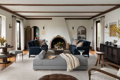 Inspiration for an eclectic living room remodel in Seattle