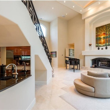 Mediterranean Inspired, Contemporary Home Build | Home Theatre & Pool