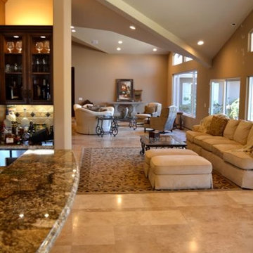 Mediterranean Villa living room remodel and addition