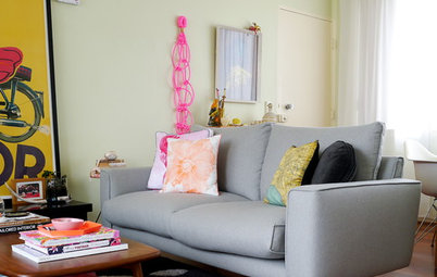My Houzz: A Small Rented Flat Gets a Colourful Makeover