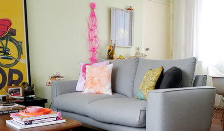 My Houzz: A Small Rented Flat Gets a Colourful Makeover