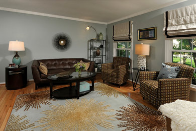 Inspiration for a contemporary living room remodel in DC Metro