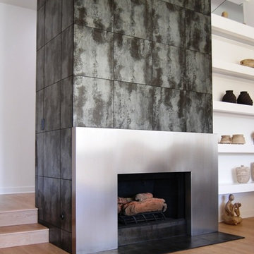 Metalwork: Stainless Steel Fireplace Surround
