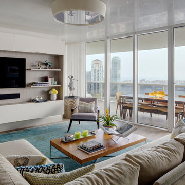 Miami Beach Highrise- Living Room