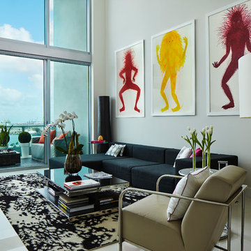 MIAMI MODERN INTERIORS OVERLOOKING BISCAYNE BAY