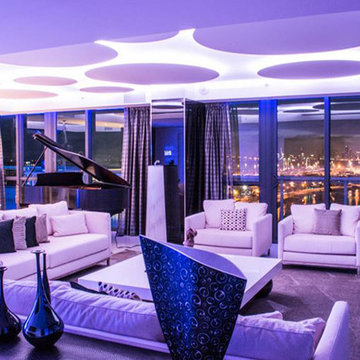 Miami Penthouse Mancave Gameroom Grand Piano