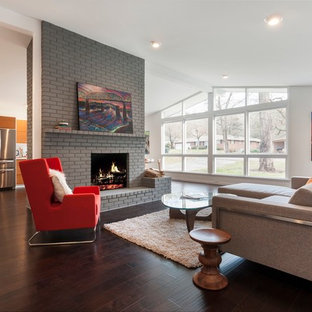 75+ Mid-Century Wohnzimmer im Loft-Stil Ideen & Bilder - März 2021