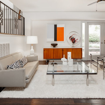 mid-century living room designed