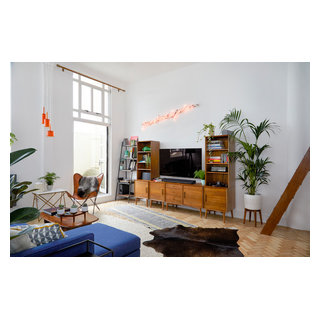 Mid-Century Modern Apartment - ミッドセンチュリー - リビング