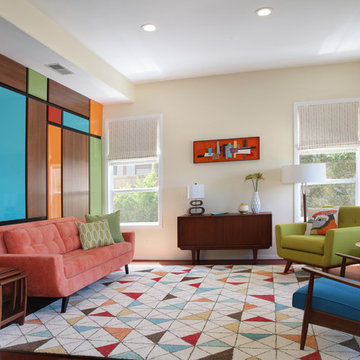 Mid-Century Modern Living Room - Aliso Viejo