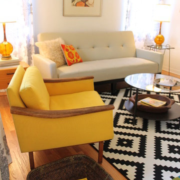 Mid Century Modern Living Room - Small Bungalow