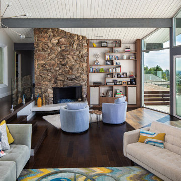 Mid century modern meets Transitional design in La Canada Flintridge