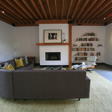 Mid-Century Modern Open Concept Living Room