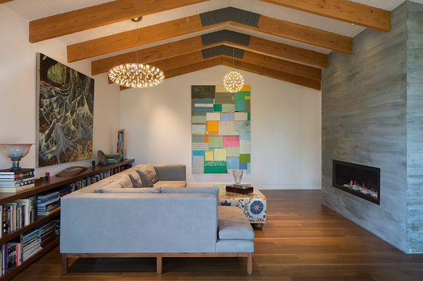 Midcentury Living Room by David Henig, Architect