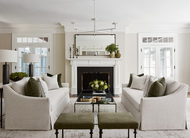 Transitional Living Room by Gemma Parker Design, LLC