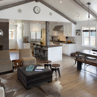 Impressive open kitchen and living room designs Open Floor Plan With Small Kitchen Houzz