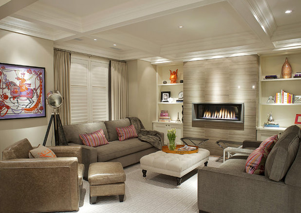 Contemporary Living Room by Pizzale Design Inc.