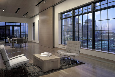Living room - contemporary living room idea in Minneapolis