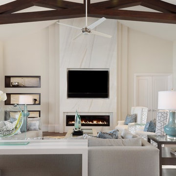 Miromar Lakes Home with Steel Tones & Sea-foam Interior