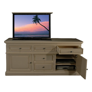 Mission Bay Flat Screen TV Lift Cabinets, US Made TV Lift Cabinets