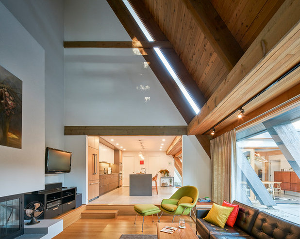 Midcentury Living Room by Lanefab Design/Build