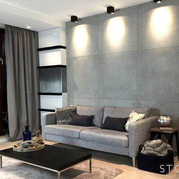 Modern 1-Bedroom - Living Room