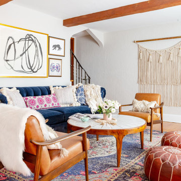 Modern Bohemian Tudor | Living Room