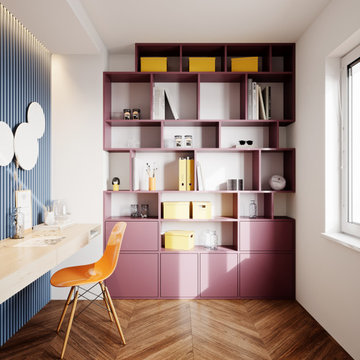 Modern Bookcases - Purple