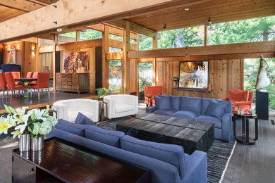 Modern Cedar Living Room