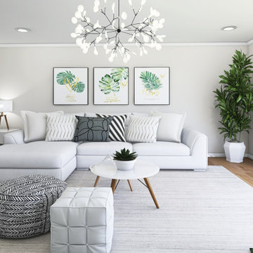 Modern Chic Living & Dining Room