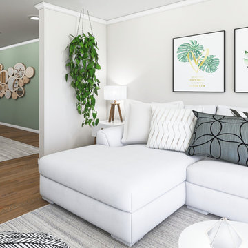Modern Chic Living & Dining Room