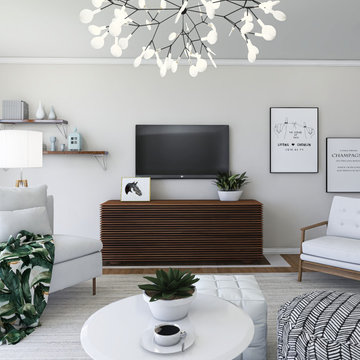 Modern Chic Living & Dining Room