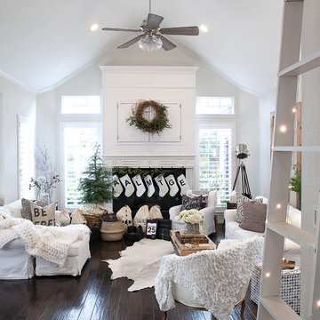 Modern Christmas Living Room