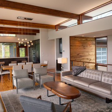 Modern Contemporary SC Custom Mountain Home Living Area